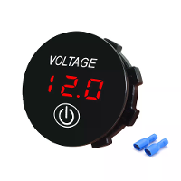 LED Digitale Voltmeter 12V Waterdichte Voltmeter Batterijtester met Digitale Touchdisplaypaneel voor Auto en Marine