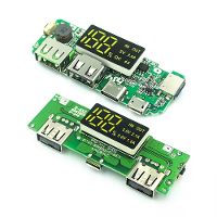 LED Display Dubbele USB 5V 2.4A Micro Type C USB Mobiele Powerbank 18650 Oplaadmodule Lithium Batterij Oplader Bord Circ
