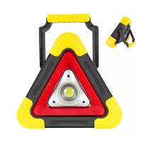 LED Driekhoek Waarschuwingsbord Nachtlamp Waarschuwinglamp Werklicht Zonne energie Driekhoek Waarschuwingslamp Met 4 Ver
