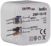 Zamel ZNP 15 12 LED driver Constante spanning 15 W 1.25 A 12 V/DC Overspanning 1 stuk(s)