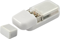 LED Kleine mobiele lamp met bewegingsmelder Wit MÃ¼ller Licht 57025 2 stuks