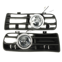 Led Lamp Fog Lights Bumper Grille Angel Eyes For Vw Golf 98 04