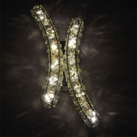 Led Luxury Crystal Wall Lamp Living Room Corridor Sconce Fixture Light