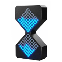 LED matrix elektronische zandloper oplaadbare USB timer aanpasbare helderheid bureauklok 1 30 minuten ABS materiaal mode