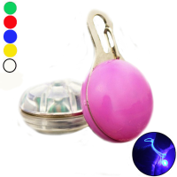 Led Night Light Circular Pendant Decor Clip On For Pet Dog Collar