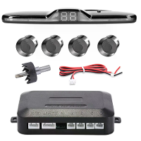 LED Parkeer Sensor Systeem Monitor Display Kit Achteruitrij Radar 4 Sensoren DC 12V Gemakkelijk te Installeren Regenbest