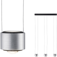 LED pendellamp 15 W Energielabel: LED Warm wit Paulmann Aldan 79720 Aluminium, Zwart
