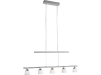 LED pendellamp 15 W Energielabel: LED Warm wit LeuchtenDirekt Pabu 50156 55 Staal