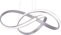 LED pendellamp 30 W Energielabel: LED Warm wit Paul Neuhaus MELINDA 8291 55 RVS (geborsteld)