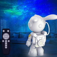 LED Sterrenhemel Projector Konijn Projector Slaapkamer USB Nachtlampje met Afstandsbediening 360 Verstelbaar Ontwerp Pro
