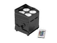Led Wandlamp Eurolite Akku Up 4 Qcl Aantal Leds: 4 X 8 W Zwart