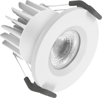 LEDVANCE 4058075127333 Spot FP Fix LED badkamer inbouwlamp 7 W Warm wit Wit