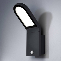 LEDVANCE ENDURA® STYLE WALL L 4058075214170 LED buitenlamp met bewegingsmelder (wand) LED Donkergrijs