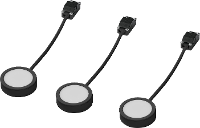 LEDVANCE Undercabinet Spot Puck 65mm 3 x 3W 830 Black LED onderbouwlamp 3.00 W Warmwit Zwart