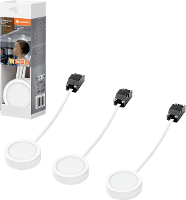 LEDVANCE Undercabinet Spot Puck 65mm 3 x 3W 830 White LED onderbouwlamp 3.00 W Warmwit Wit