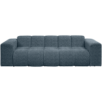 Leen Bakker   Bank Beau 3zits Raven Donkerblauw   Banken   Blauw   Stof
