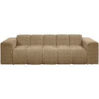 Leen Bakker   Bank Beau 3zits Raven Taupe   Banken   Taupe   Stof