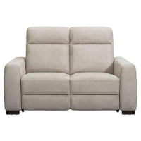 Leen Bakker   Bank James Verstelbaar 2zits Zilver   Banken   Grijs   Lederlook Polyester