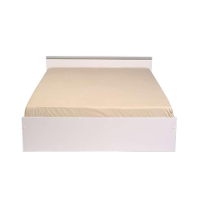 Leen Bakker   Bed Dallas Met Lades   140x200 Cm   Spaanplaat   Wit