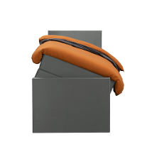 Leen Bakker   Boxspring Met Opbergruimte En Voetbord Liv Egaal 90x200cm   Boxsprings   Grijs   Stof Velvet