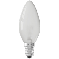 Leen Bakker   Calex Kaarslamp   Mat   E14   10W   50LM   Glas   Wit   H98 Cm