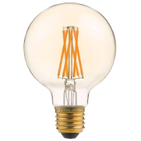 Leen Bakker   Calex Ledglobelamp Goudkleur E27   Lichtbronnen   Goudkleurig   Glas   Calex