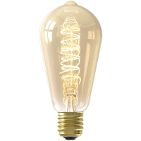 Leen Bakker   Calex Ledrustieklamp Goudkleur E27   Lichtbronnen   Goudkleurig   Glas   Calex