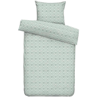 Leen Bakker   Dekbedovertrek Bella   140x220 Cm   Polyester/Katoen   Groen