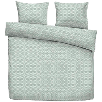 Leen Bakker   Dekbedovertrek Bella   240x220 cm   Polyester/Katoen   Groen