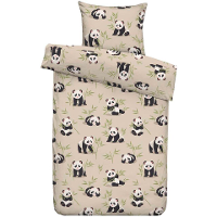 Leen Bakker   Dekbedovertrek Coco   Zand   140x200 Cm   Polyester   Beige