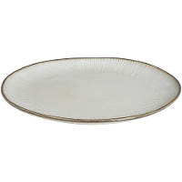 Leen Bakker   Dinerbord Sophie Naturel Ø27,5 Cm   Stoneware   Beige