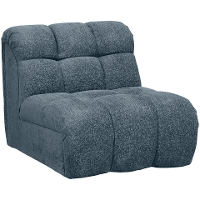Leen Bakker   Draaifauteuil Beau   Raven   Donker   Stof   Blauw   98x81x77 Cm