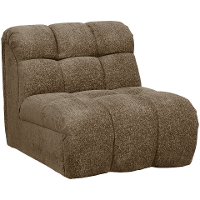 Leen Bakker   Draaifauteuil Beau   Raven   Stof   Bruin   98x81x77 Cm