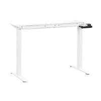Leen Bakker   Frame Zit/sta Bureau Homeworx Handmatig Verstelbaar Wit   Bureaus   Wit   Metaal   Homeworx
