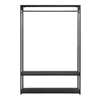 Leen Bakker   Halmeubel Isabelle   175x118x40 Cm   Metaal   Zwart