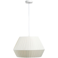 2E Halve Prijs Leen Bakker   Hanglamp Feline E27   80x45x45 Cm   Stof   Wit