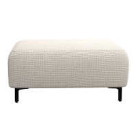 Leen Bakker   Hocker Elsa   Eden   Stof   Beige   77x99x45 Cm