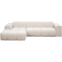 Leen Bakker   Hoekbank Beau Links   Raven   Stof   Beige   163x290x69.5 Cm