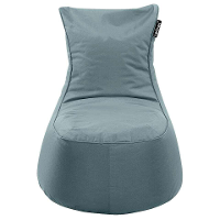Leen Bakker   Lebel Loungestoel Agave Blauw 100x80x80cm   Zitzakken   Blauw   Polyester   Lebel