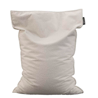 Leen Bakker   Lebel Zitzak Teddy Offwhite 100x150cm   Zitzakken   Wit   Polyester Teddy   Lebel