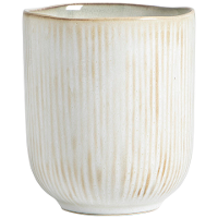 Leen Bakker   Mok Sophie Naturel Ø7,5 Cm   Stoneware   Beige   H8 Cm