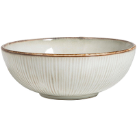Leen Bakker   Pastabord Sophie Naturel Ø16,5 Cm   Stoneware   Beige