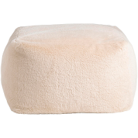 Op=Op | Leen Bakker   Poef Hein   30x40x40 Cm   Polyester   Crème