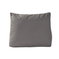 Leen Bakker   Polydaun Sloop Voor Bedzitkussen Antraciet 65x30cm   Beddengoed   Grijs   Katoen   Polydaun
