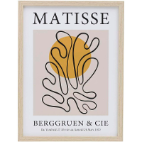 Leen Bakker   Poster Matisse   40x30 Cm   MDF/Glas   Multikleur
