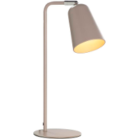 Leen Bakker   Tafellamp Mels 47,5xØ16 Cm   Metaal   Taupe   H47.5 Cm