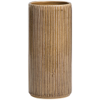 Op=Op | Leen Bakker   Vaas Olivia    26x Ø12 Cm   Keramiek   Bruin