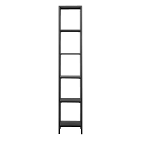 Leen Bakker   Vakkenkast Isabelle   202x36,5x36,5 Cm   Metaal   Zwart   36.5X36.5X202 Cm