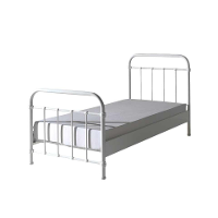 Leen Bakker   Vipack Bed New York Wit 90x200cm   Bedden   Wit   Metaal   Vipack