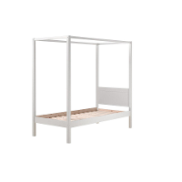 Leen Bakker   Vipack Hemelbed Pino Wit 207,6x97,3x190,5cm   Bedden   Wit   Mdf Grenenhout   Vipack
